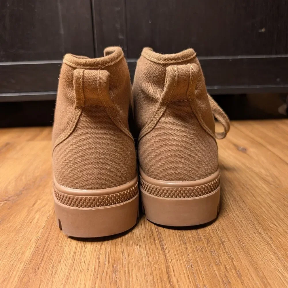Aigle Tenere CVS Canvas Walking Boots Women's Size US 7 UK 5.5  EU 39 Tan Brown